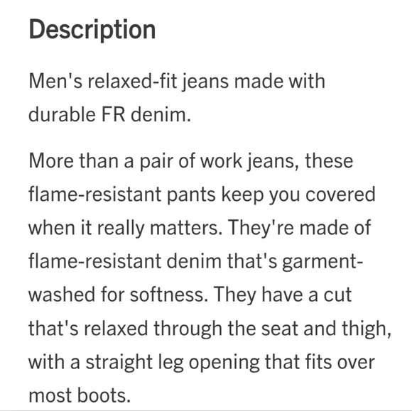 NWT Carhartt Flame Resistant Relaxed Fit Signature Blue Jean | Men's Size 35x32 - Picture 13 of 15